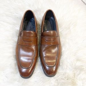 To Boot NY Brown Leather Slip On Penny Loafers Men’s Size 7